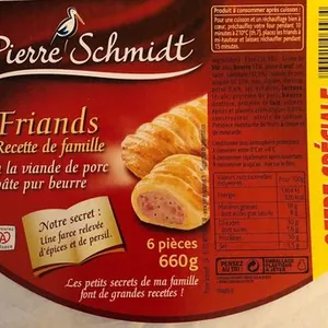 Friands Recette de Famille à la viande de porc