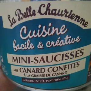 Mini-saucisses au canard confites