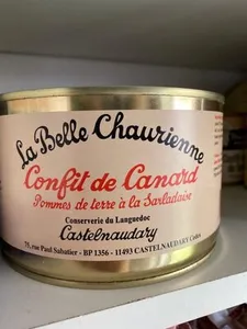 Confit de canard pommes de terre à la sarladaise