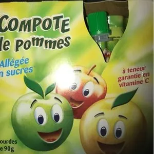 Compote de pommes allégée en sucres
