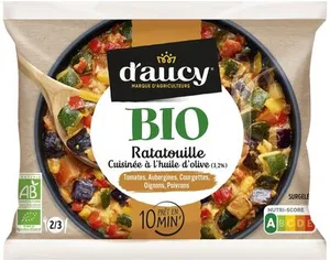 Ratatouille cuisinée à l'huile d'olive Bio d'aucy 500g