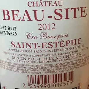 Vin saint estephe beau site