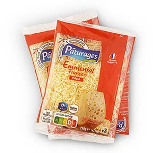 Emmental français râpé - 210g (