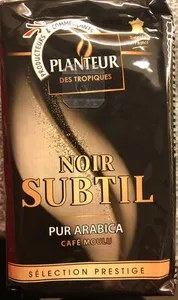 noir subtil pur arabica café moulu