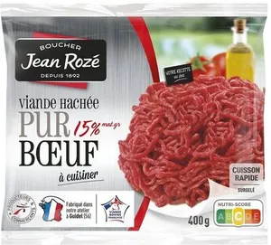 Viande hachée 15% jean rozé 400g