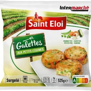 Galettes aux petits légumes (courgettes, carottes, petits pois, oignons)