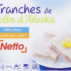 Tranches de colin d'Alaska MSC 4x100g