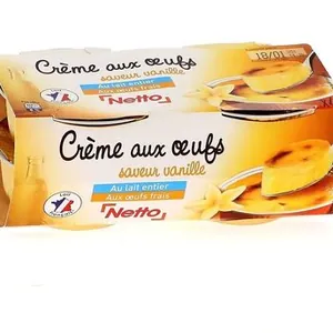 Creme aux œufs saveur vanille 4x100g