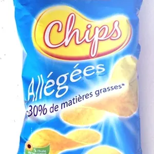 Chips allégées (-30% de matières grasses)