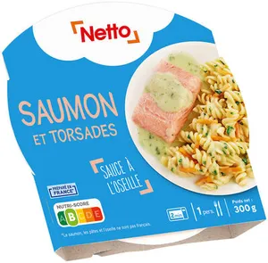 Saumon et torsades - sauce à l'oseille