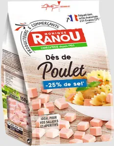 Des de poulet choix 150g