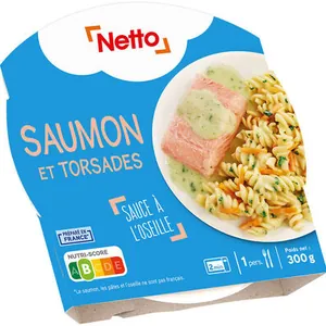 Saumon et torsades - sauce à l'oseille