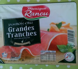 Jambon cru grandes tranches