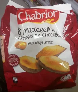 8 Madeleines nappées de chocolat aux oeufs frais