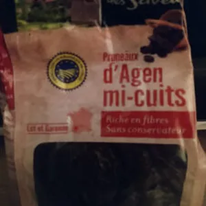 Itinéraire des Saveurs, Pruneaux d'Agen mi cuits, le sachet de 500 g