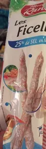 Monique Ranou Saucisses sèches Les Ficelles 25% de sel en moins le sachet de 150 g