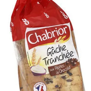 Gâche tranchée aux pépites de chocolat