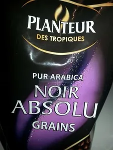 café planteur des tropiques pur arabica noir absolu grains