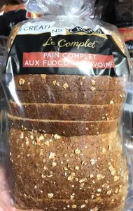 Pain complet aux flocons d'avoine