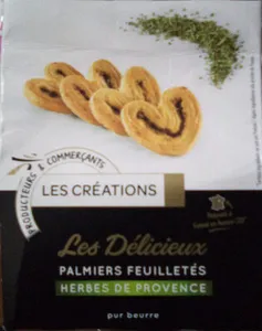 Les Créations Les Délicieux palmiers feuilletés