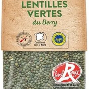Lentille verte du berry label rouge 500g