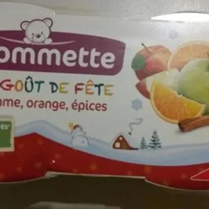 Compote pomme orange épices