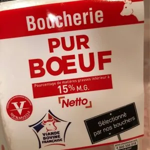 Viande hachée pur boeuf 15%