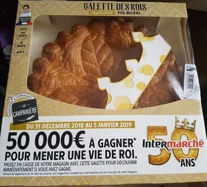 Galette des rois frangipane pur beurre