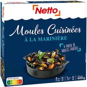Moules cuisinees a la mariniere