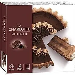 Charlotte chocolat surgelee