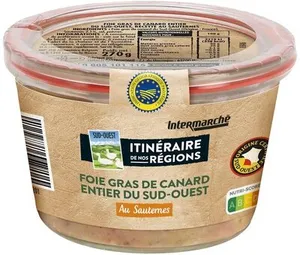 BOCAL Foie gras de canard entier IGP SO - Sauternes - 270 g (OP)