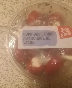 Poivrons farcis au fromage de vache
