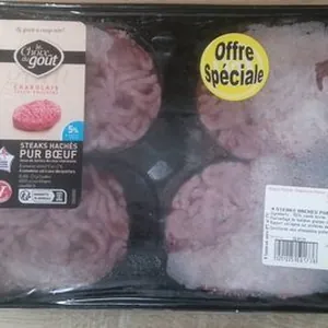 Steaks hachés pur bœuf Charolais
