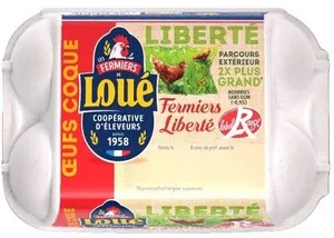 6 œufs coque fermiers label rouge de