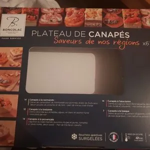 Plateau de canapés