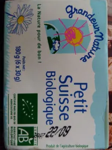 Petit suisse biologique