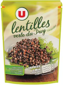 Lentilles cuisinées
