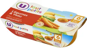Bols légumes veau