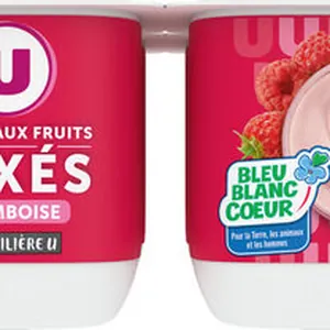Yaourt à la framboise mixée - 4x125g
