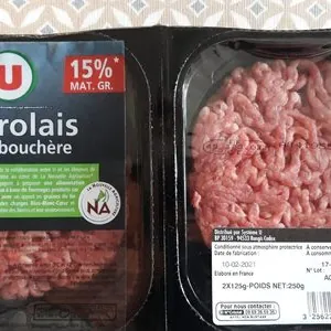 Steak haché, 15% Matières Grasses, Filière