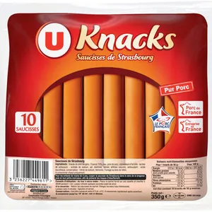 Saucisses de Strasbourg viande de porc française