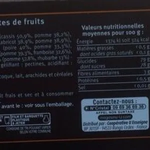 Assortiment pâtes de fruits sans arôme ajouté - 300g