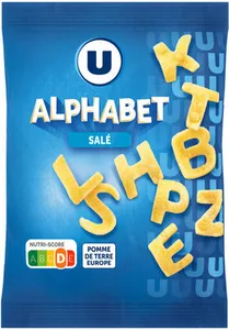 Biscuits apéritifs Snacks alphabets nature