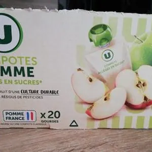 Gourdes compote allégée pomme 20x90g