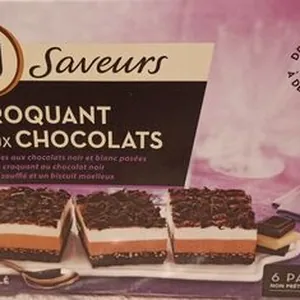 Dessert glacé Croquant 2 chocolats 400g