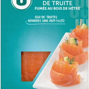 Emincés de truite fumée, 100g