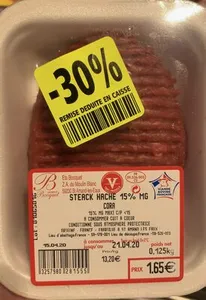 Steak haché 15% MG