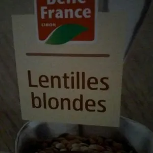 Lentilles blondes