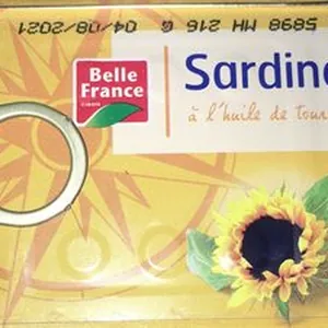 Sardines à l'huile de tournesol