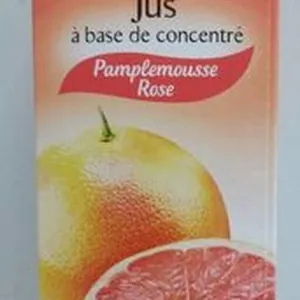 Jus de Pamplemousse Rose à base de concentré